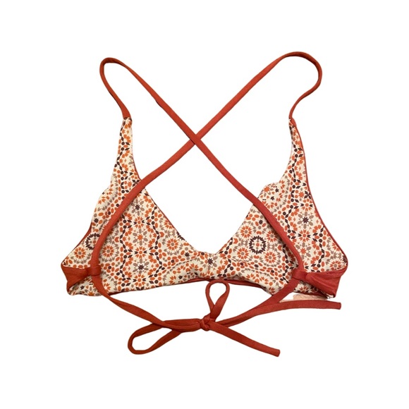 Made in Hawaii Reversible Bikini Orange and Mosiac Print - Picture 3 of 11